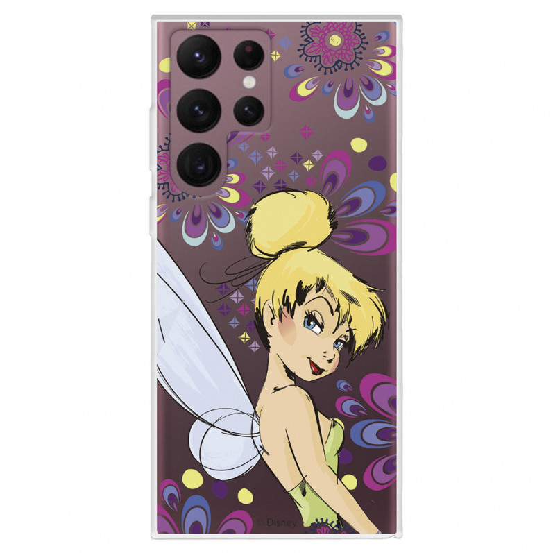 Offizielle Disney Tinkerbell Flowers Samsung Galaxy S22 Ultra Hülle – Peter Pan