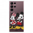 Hülle für Samsung Galaxy S22 Ultra Offizielles Disney Mickey und Minnie Foto - Disney Classics