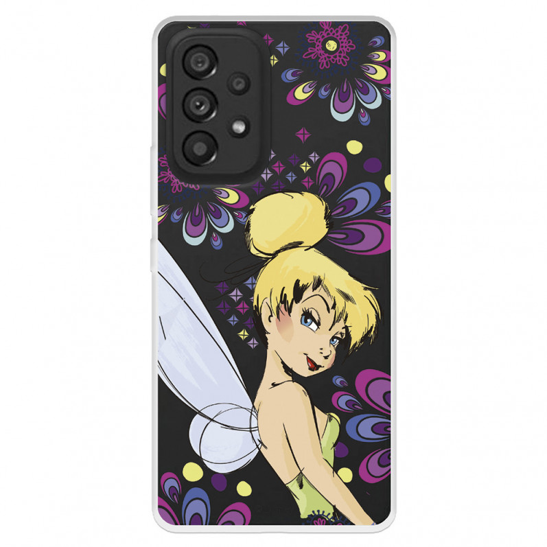 Funda para Samsung Galaxy A53 Oficial de Disney Campanilla Flores - Peter Pan