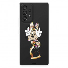 Funda para Samsung Galaxy A53 Oficial de Disney Minnie Posando - Clásicos Disney