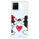 Funda para Vivo Y33s Oficial de Disney Mickey y Minnie Beso - Clásicos Disney