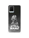 Funda para Vivo Y33s Oficial de Star Wars Darth Vader Fondo negro - Star Wars