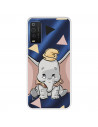 Funda para TCL 205 Oficial de Disney Dumbo Silueta Transparente - Dumbo