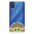 Funda para ZTE Blade A31 Oficial de Star Wars Baby Yoda Sonrisas - The Mandalorian