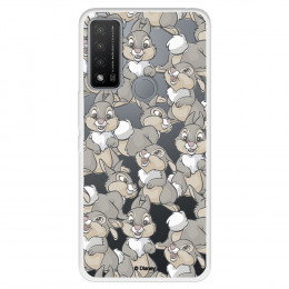 Funda para TCL 20R 5G Oficial de Disney Tambor Patrones - Bambi