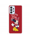 Funda para Samsung Galaxy A33 5G Oficial de Disney Minnie Mad About - Clásicos Disney