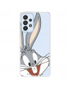 Funda para Samsung Galaxy A33 5G Oficial de Warner Bros Bugs Bunny Silueta Transparente - Looney Tunes