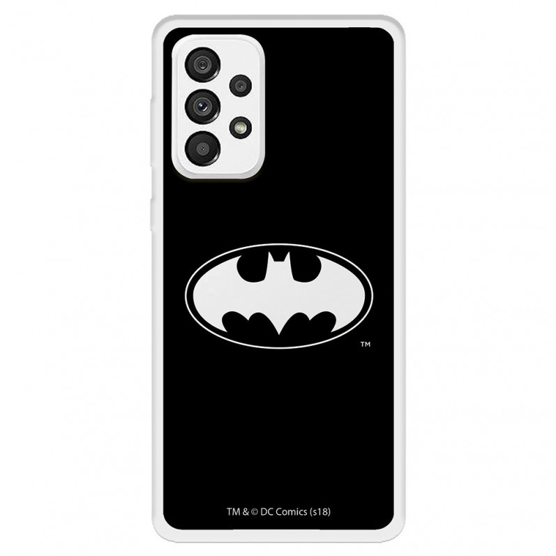 Funda para Samsung Galaxy A73 5G Oficial de DC Comics Batman Logo Transparente - DC Comics