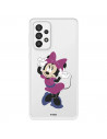 Funda para Samsung Galaxy A73 5G Oficial de Disney Minnie Rosa - Clásicos Disney