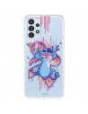 Funda para Samsung Galaxy A13 4G Oficial de Disney Stitch Graffiti - Lilo & Stitch