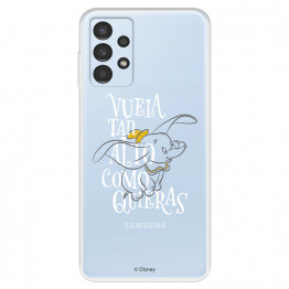 Funda para Samsung Galaxy A13 4G Oficial de Disney Dumbo Vuela tan Alto - Dumbo