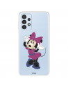 Funda para Samsung Galaxy A13 4G Oficial de Disney Minnie Rosa - Clásicos Disney