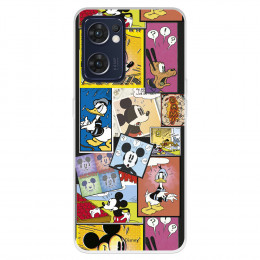 Funda para Oppo Find X5 Lite Oficial de Disney Mickey Comic - Clásicos Disney