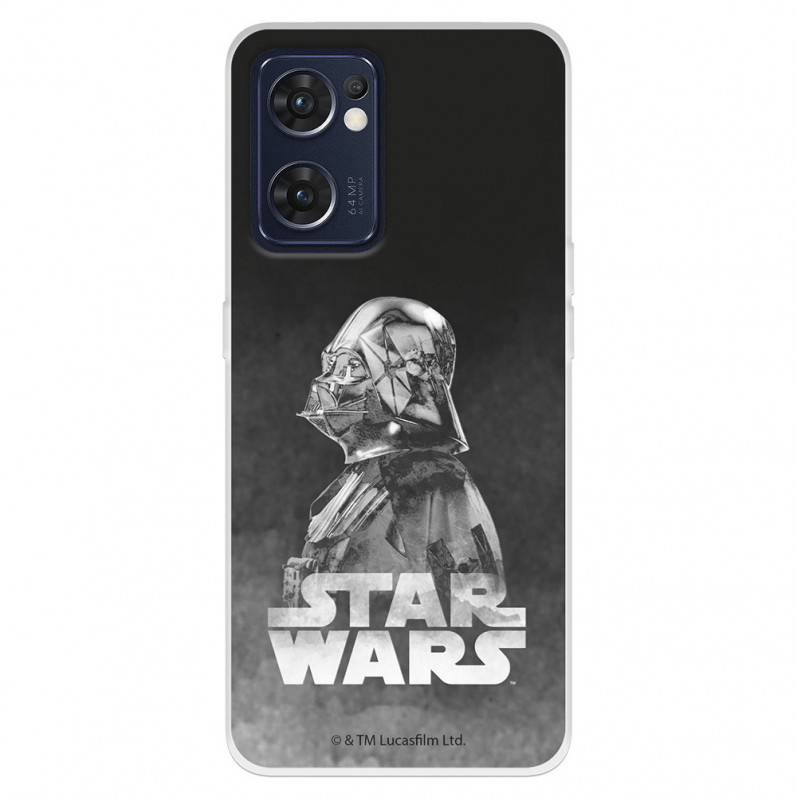 Funda para Oppo Find X5 Lite Oficial de Star Wars Darth Vader Fondo negro - Star Wars