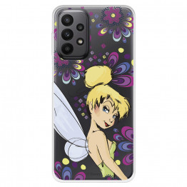 Funda para Samsung Galaxy A23 5G Oficial de Disney Campanilla Flores - Peter Pan