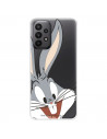 Funda para Samsung Galaxy A23 5G Oficial de Warner Bros Bugs Bunny Silueta Transparente - Looney Tunes