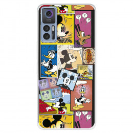 Funda para TCL 30 5G Oficial de Disney Mickey Comic - Clásicos Disney