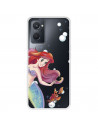 Funda para OPPO A76 Oficial de Disney Ariel y Sebastián Burbujas - La Sirenita