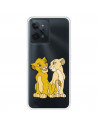 Funda para Realme C31 Oficial de Disney Simba y Nala Silueta - El Rey León