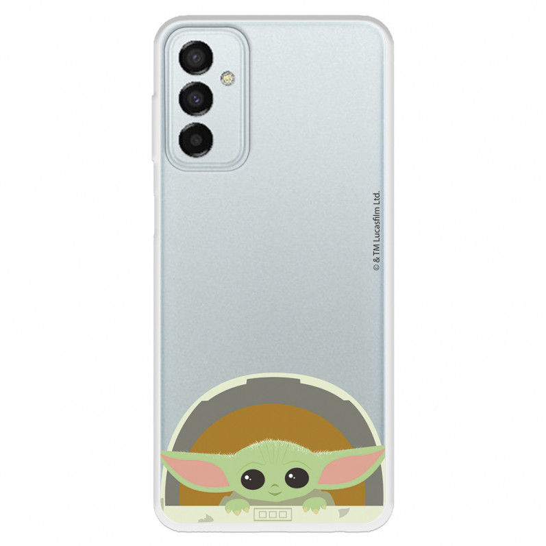 Funda para Samsung Galaxy M23 5G Oficial de Star Wars Baby Yoda Sonrisas - The Mandalorian