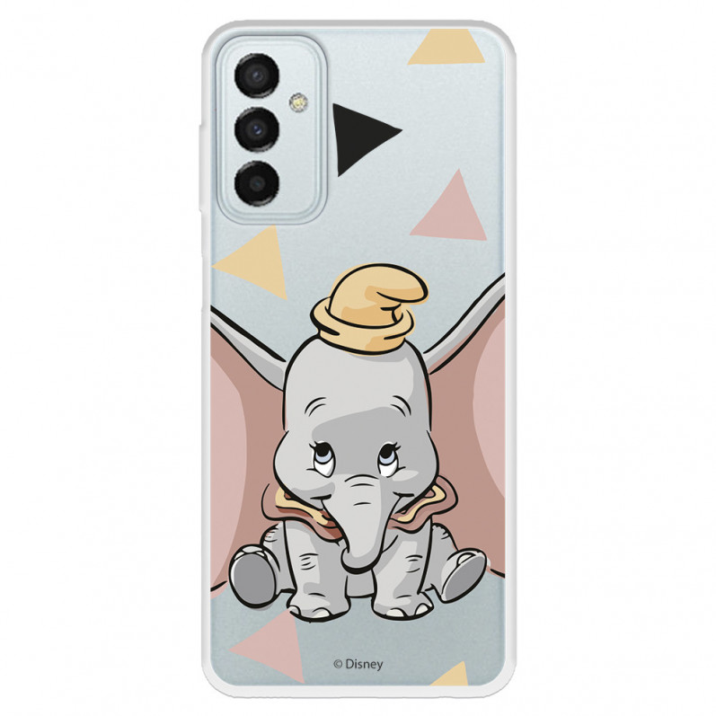 Funda para Samsung Galaxy M23 5G Oficial de Disney Dumbo Silueta Transparente - Dumbo