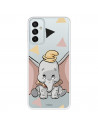 Funda para Samsung Galaxy M23 5G Oficial de Disney Dumbo Silueta Transparente - Dumbo