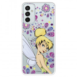 Funda para Samsung Galaxy M23 5G Oficial de Disney Campanilla Flores - Peter Pan