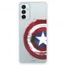 Funda para Samsung Galaxy M23 5G Oficial de Marvel Capitán América Escudo Transparente - Marvel