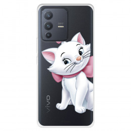 Funda para Vivo V23 Oficial de Disney Marie Silueta - Los Aristogatos