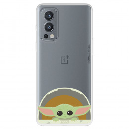 Funda para OnePlus Nord CE 2 Oficial de Star Wars Baby Yoda Sonrisas - The Mandalorian