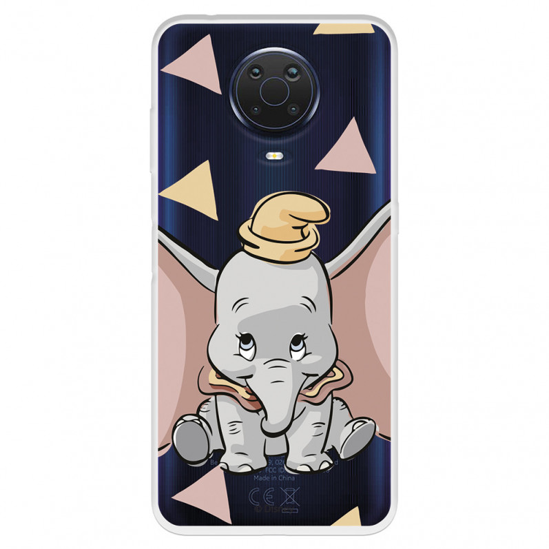 Funda para Nokia G10 Oficial de Disney Dumbo Silueta Transparente - Dumbo