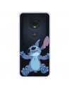 Funda para Motorola Moto G7 Oficial de Disney Stitch Trepando - Lilo & Stitch