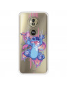 Funda para Motorola Moto G6 Play Oficial de Disney Stitch Graffiti - Lilo & Stitch