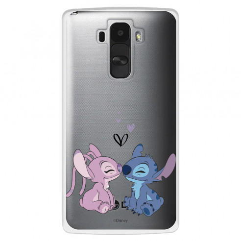 Funda para LG G4 Oficial de Disney Angel & Stitch Beso - Lilo & Stitch