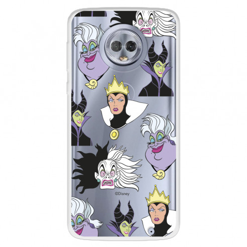 Funda para Motorola Moto G6 Plus Oficial de Disney Villanas Patrón - Villanas Disney