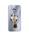 Funda para Motorola Moto G6 Plus Oficial de Disney Minnie Posando - Clásicos Disney