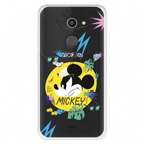 Funda para Alcatel A3 Oficial de Disney Mickey Mickey Urban - Clásicos Disney