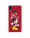 Funda para Samsung Galaxy A10s Oficial de Disney Minnie Mad About - Clásicos Disney