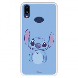 Funda para Samsung Galaxy A10s Oficial de Disney Stitch Azul - Lilo & Stitch