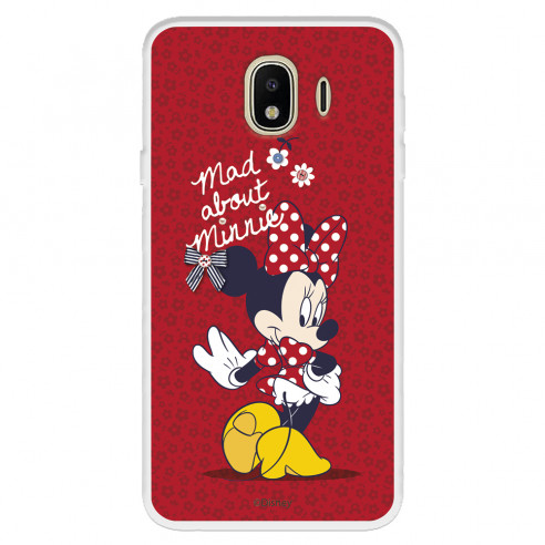 Funda para Samsung Galaxy J4 2018 Oficial de Disney Minnie Mad About - Clásicos Disney