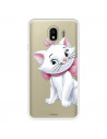 Funda para Samsung Galaxy J4 2018 Oficial de Disney Marie Silueta - Los Aristogatos