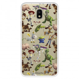 Funda para Samsung Galaxy J4 2018 Oficial de Disney Muñecos Toy Story Siluetas - Toy Story