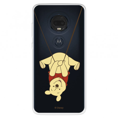 Funda para Motorola Moto G7 Plus Oficial de Disney Winnie  Columpio - Winnie The Pooh