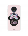 Funda para Motorola Moto G7 Plus Oficial de Disney Minnie Pink Shadow - Clásicos Disney