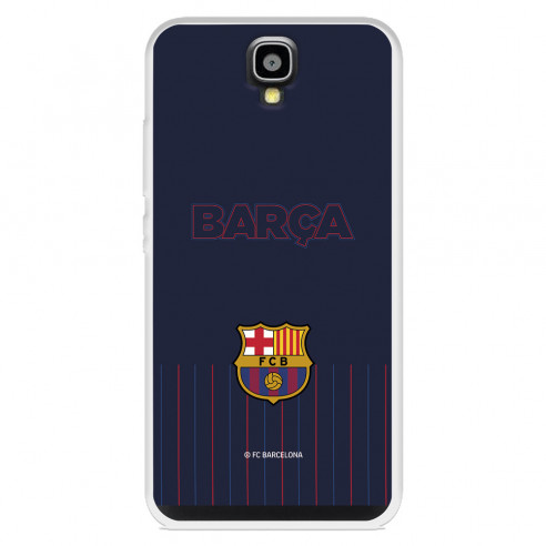 Funda para Huawei Y560 del FC Barcelona Barsa Fondo Azul  - Licencia Oficial FC Barcelona