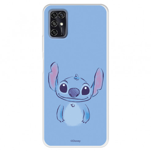 Funda para ZTE Blade V2020 Oficial de Disney Stitch Azul - Lilo & Stitch