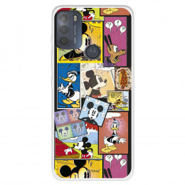 Funda para Motorola Moto G50 5G Oficial de Disney Mickey Comic - Clásicos Disney