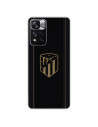 Funda para Xiaomi Redmi Note 11S 4G del Atlético de Madrid Escudo Dorado Fondo Negro  - Licencia Oficial Atlético de Madrid