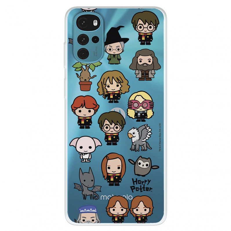 Funda para Motorola Moto G22 Oficial de Harry Potter Personajes Iconos - Harry Potter