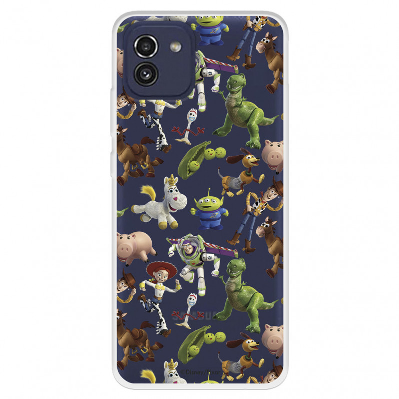 Funda para Samsung Galaxy A03 Oficial de Disney Muñecos Toy Story Siluetas - Toy Story